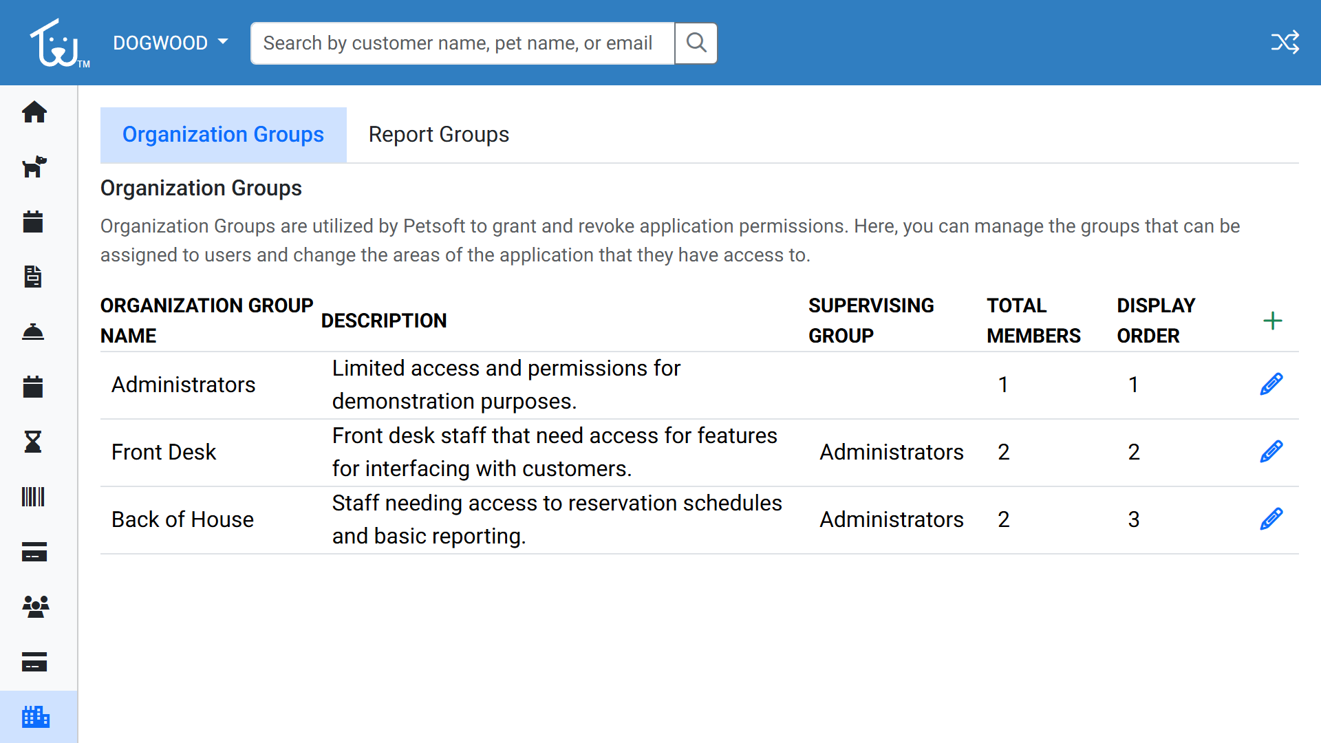 Security group configuration